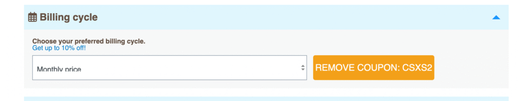 SNEL Coupon code application