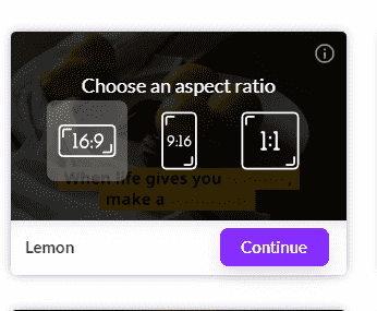 Screenshot of Pictory's Video Exporting Option